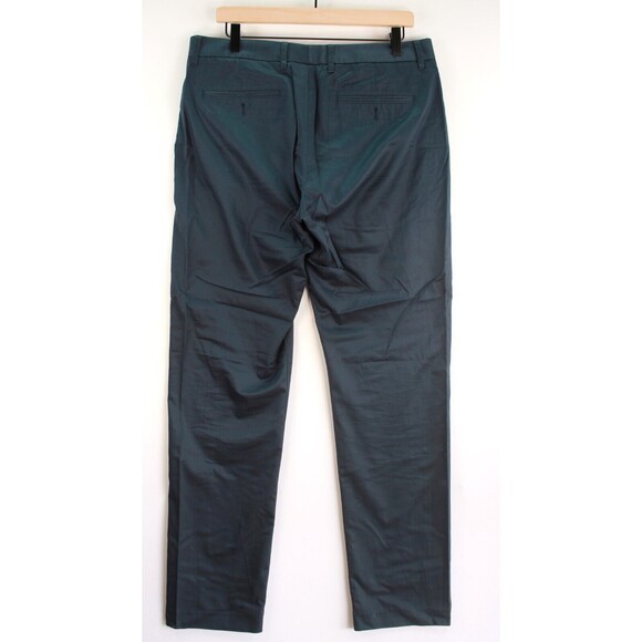 Bonobos Mens Pants Blue Chino Slim Straight Leg Flat Front Trouser Size 33x32 - Picture 2 of 10